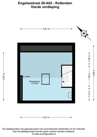 Floorplan - Engelsestraat 28A02, 3028 CH Rotterdam